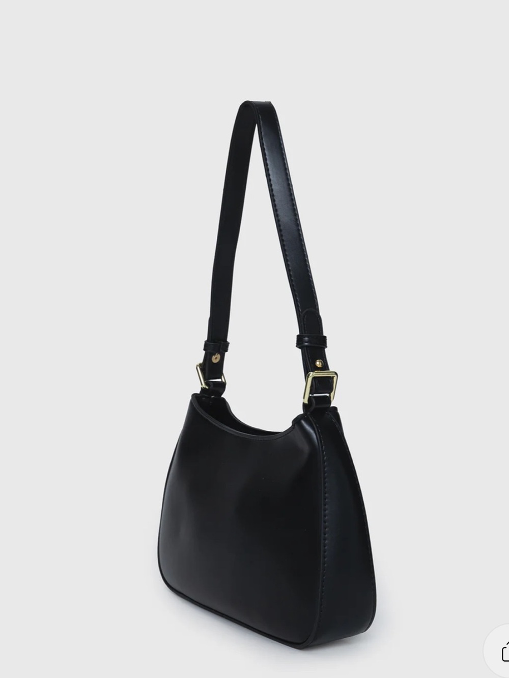 Princess Polly Vesperea Black Shoulder Bag